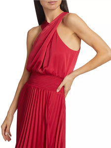 Ramy Brook Arina Halter Maxi Dress - Red