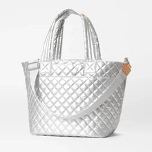 Load image into Gallery viewer, MZ Wallace Medium Metro Tote Deluxe - Matte Silver