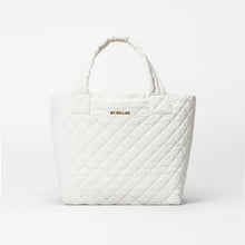 Load image into Gallery viewer, MZ Wallace Small Metro Tote Deluxe - Chalk Liquid