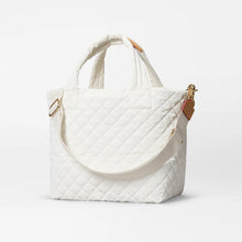 Load image into Gallery viewer, MZ Wallace Small Metro Tote Deluxe - Chalk Liquid