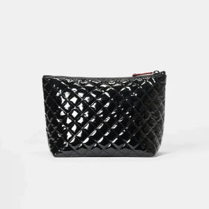 MZ Wallace Large Zoey Cosmetic Bag - Black Lacquer