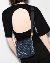 Load image into Gallery viewer, MZ Wallace Metro Scout Crossbody Deluxe - Ink Liquid