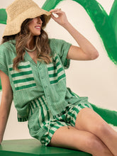 Load image into Gallery viewer, Emily McCarthy Luna Top - Mist Green Stripe