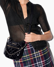 Load image into Gallery viewer, MZ Wallace Mini Crosby Sienna - Black Lacquer