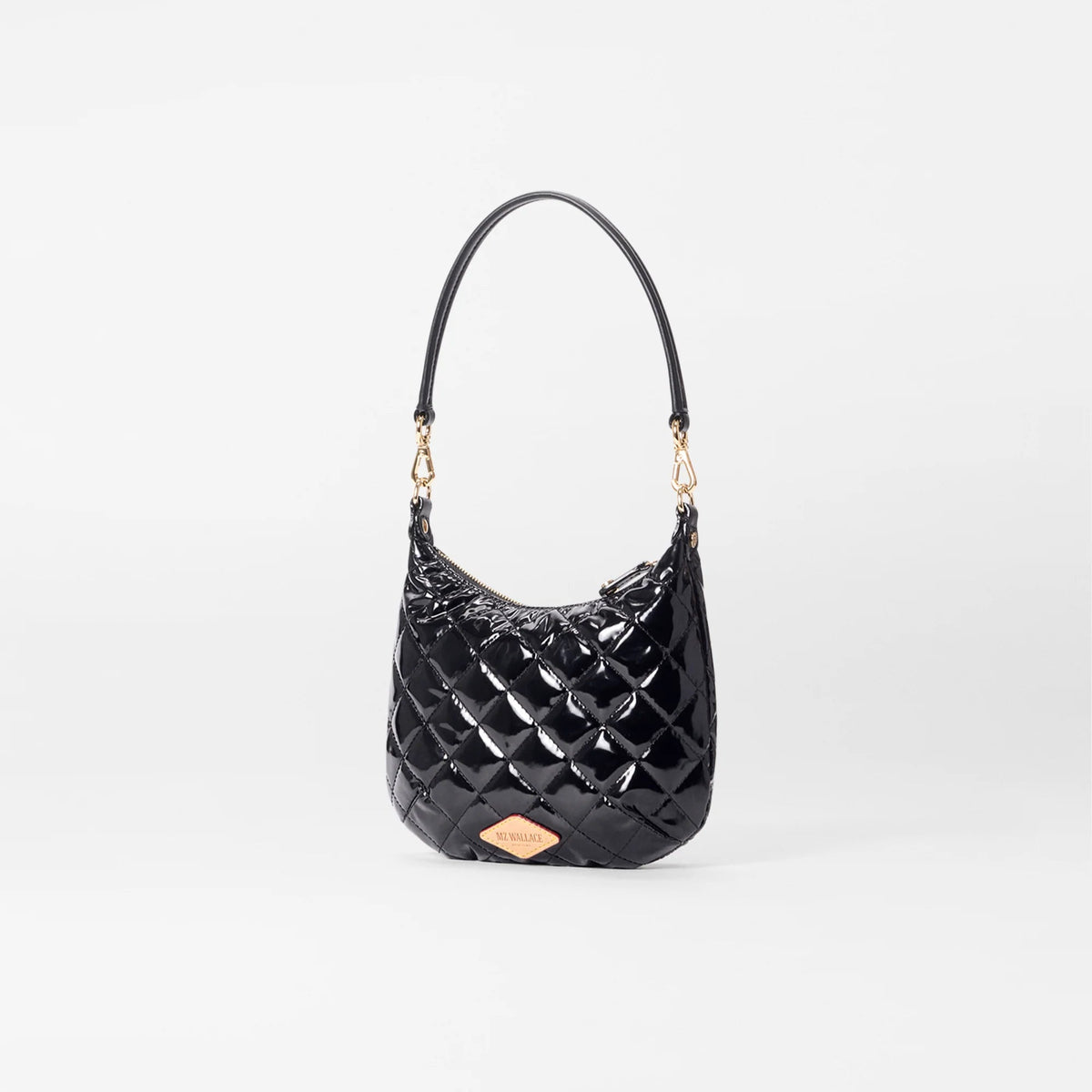 MZ Wallace Mini Crosby Sienna - Black Lacquer – Luck Lafayette