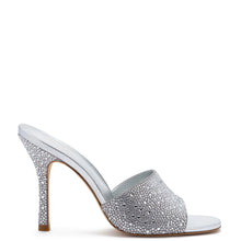 Load image into Gallery viewer, Larroude Colette Crystal Mule - Gray Suede