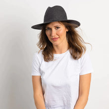 Load image into Gallery viewer, Hat Attack Luxe Packable Sunhat - Black