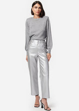 Load image into Gallery viewer, CAMI NYC Hanie Vegan Leather Pant - Silver