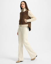 Load image into Gallery viewer, Veronica Beard Patra Knit-Sleeve Quilted Jacket - Mocha/Heathered Sand