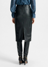 Load image into Gallery viewer, Veronica Beard Holmes Midi Pencil Skirt - Black Vegan