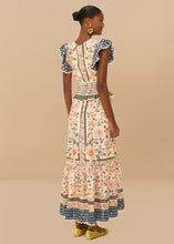 Load image into Gallery viewer, Farm Rio Cream Superbloom Tapestry Maxi Dress