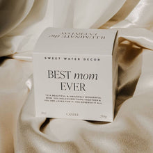 Load image into Gallery viewer, Sweet Water Decor Ribbed Glass Jar Soy Candle with Box - Best Mom Ever