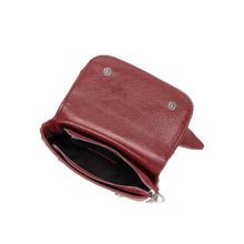 Load image into Gallery viewer, Melie Bianco Faye Recycled Vegan Crossbody Bag - Cranberry