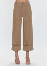 Load image into Gallery viewer, Pistola Maya Cuffed Hem Wide Leg Pants - Biscuit