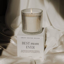 Load image into Gallery viewer, Sweet Water Decor Ribbed Glass Jar Soy Candle with Box - Best Mom Ever