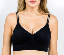 Load image into Gallery viewer, strap-its BLACK PLUNGE Bra - Interchangeable Straps