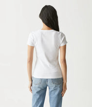 Load image into Gallery viewer, Michael Stars Nikki V-Neck Tee - White