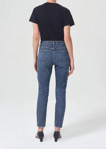 AGOLDE Willow Mid Rise Slim Crop (Stretch) - Rush