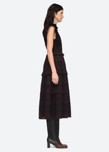 Load image into Gallery viewer, Sea Loren V-Neck Dress - Black