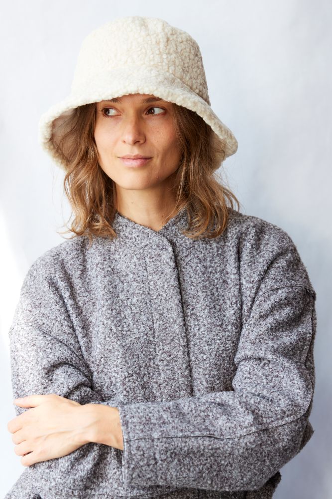Hat Attack Sherpa Reversible Bucket Hat - Natural – Luck  display picture 3