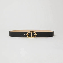 Load image into Gallery viewer, B-Low the Belt Kiara Leather Belt - Black/Gold