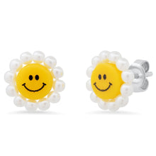 Load image into Gallery viewer, Tai Smiley Face Studs with Bead Accents - 2 Colors