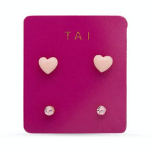 Load image into Gallery viewer, Tai Heart Stud Set - 2 Colors