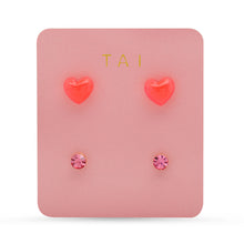 Load image into Gallery viewer, Tai Heart Stud Set - 2 Colors