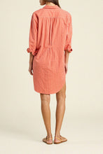 Load image into Gallery viewer, Trovata Callie Shirt Dress - Terracotta Stripe