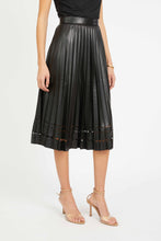Load image into Gallery viewer, Caballero Alana Skirt - Black Vegan Leather