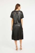 Load image into Gallery viewer, Caballero Anisa Top - Black Vegan Leather