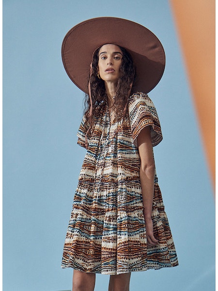 Hunter Bell Merritt Dress in Zig Zag M / Zig Zag