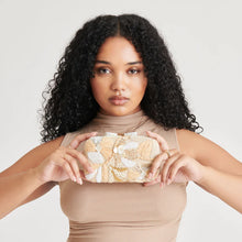 Load image into Gallery viewer, Dolce Vita Daisy Clutch - Natural Multi Beaded