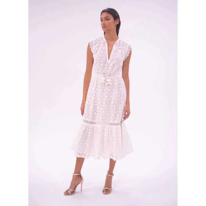 Bell by Alicia Bell Olea Midi Dress - White Lace