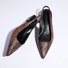 Load image into Gallery viewer, Yosi Samra Delilah - Chocolate Snake Leather