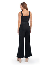 Load image into Gallery viewer, Emily McCarthy Ruffle Flare Pants - Black Ponte