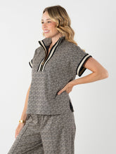 Load image into Gallery viewer, Emily McCarthy Poppy Pullover - Black Tonal Monogram