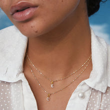 Load image into Gallery viewer, FYB Jewelry Clear CZ Identity Necklace - Gold