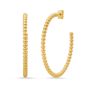 Tai Gold Ball Hoops - 4 Sizes
