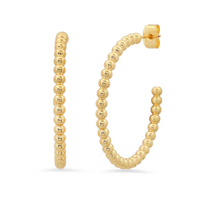 Tai Gold Ball Hoops - 4 Sizes