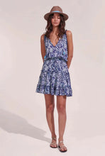 Load image into Gallery viewer, Poupette St. Barth Mini Dress Clara - Navy Tropical