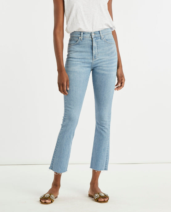 Veronica Beard Carly Cropped High Rise Kick Flare - Bail Out