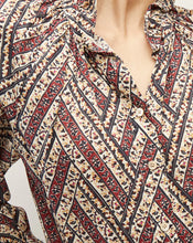 Load image into Gallery viewer, Veronica Beard Calisto Button-Down Shirt - Ecru Multi