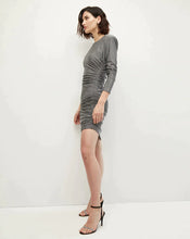 Load image into Gallery viewer, Veronica Beard Cyrus Metallic Dress - Gunmetal