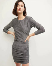 Load image into Gallery viewer, Veronica Beard Cyrus Metallic Dress - Gunmetal