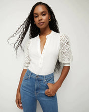 Load image into Gallery viewer, Veronica Beard Coralee Lace Puff-Sleeve Tee - 2 Colors
