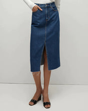 Load image into Gallery viewer, Veronica Beard Victoria Denim Skirt - Stoned Bright Blue