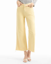 Load image into Gallery viewer, Veronica Beard Taylor Cropped Wide-Leg Jean - Chamomile