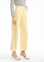 Load image into Gallery viewer, Veronica Beard Taylor Cropped Wide-Leg Jean - Chamomile
