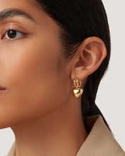 Load image into Gallery viewer, Jenny Bird Puffy Heart Huggie Earrings - 2 Colors